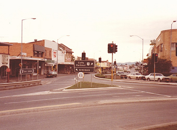 A small town on the Pacific Highway, New South Wales, Australia.