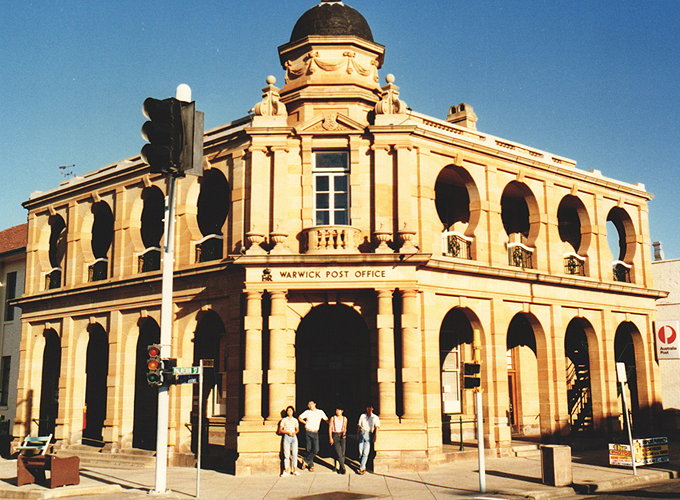 オーストラリア クイーンズランド州 ブリスベン周辺の街「ワーウィック（Warwick）」の郵便局