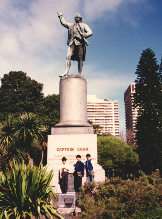 オーストラリア・シドニー ハイド・パーク「キャプテン・クック像」