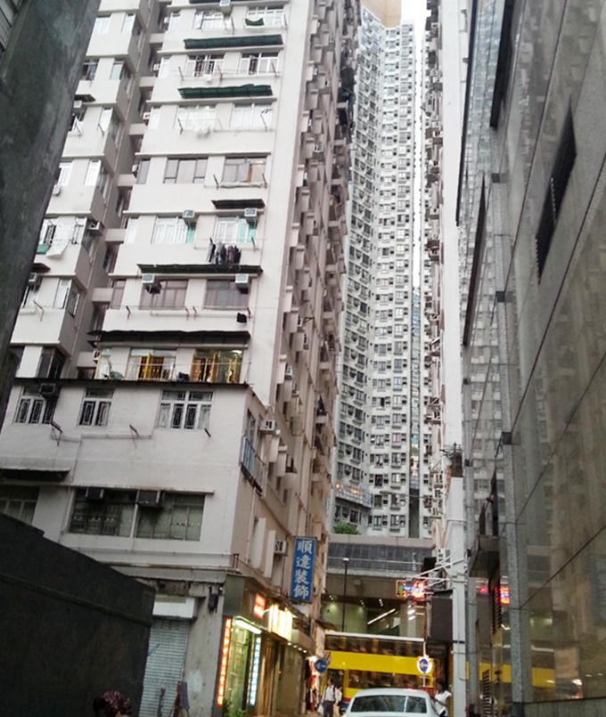 香港島ノースポイント/北角 高層集合住宅のビル群