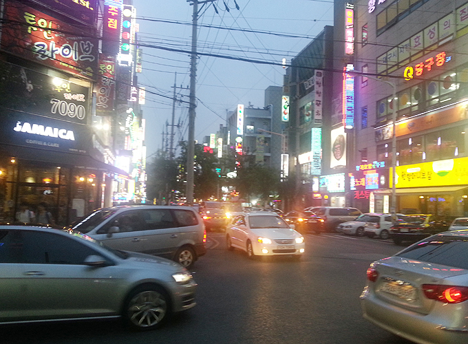 韓国 北大邱（プクテグ）の街並み