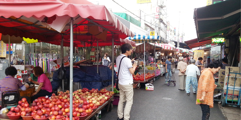 韓国 キョンサン市（慶山市/Gyeongsan city）路上マーケット