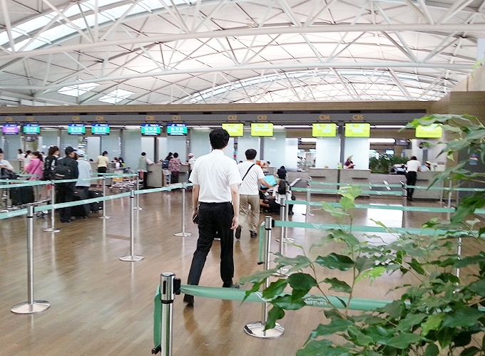韓国 ソウル 仁川国際空港 ジンエアーのチェックイン カウンター