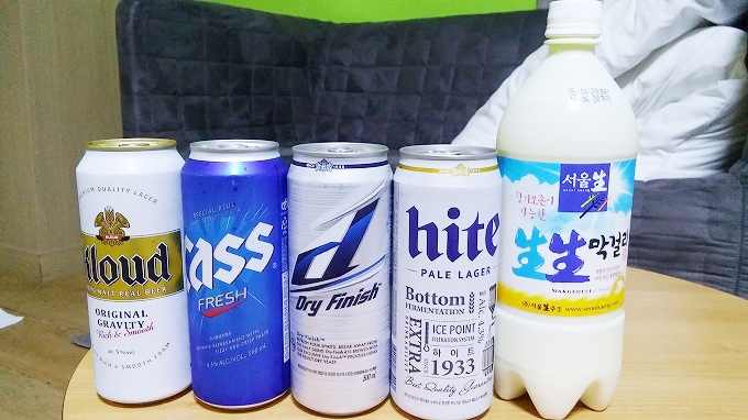 韓国のビールやマッコリ