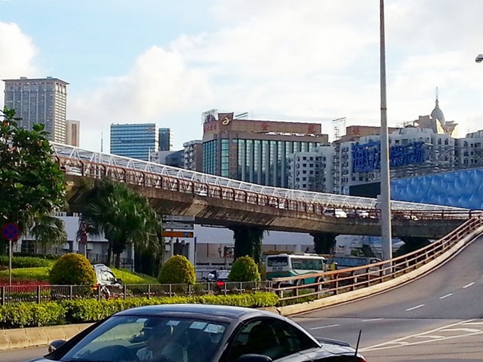 マカオフェリーターミナル/外港客運碼頭/港澳碼頭からみたマカオ/澳門/Macauの街並み
