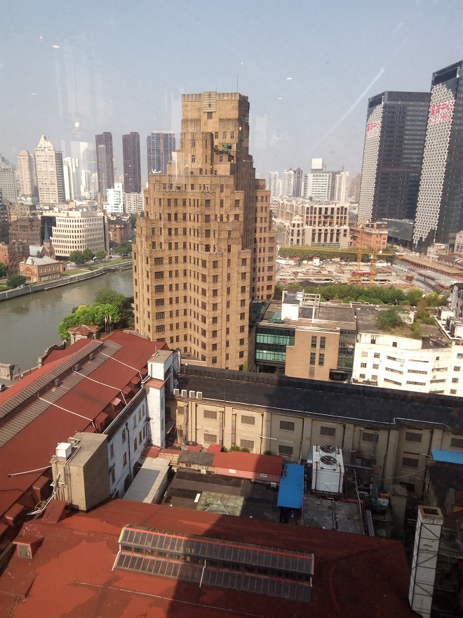 中華人民共和国 上海 バンド サウス チャイナ ハーバービューホテルの客室からの景色