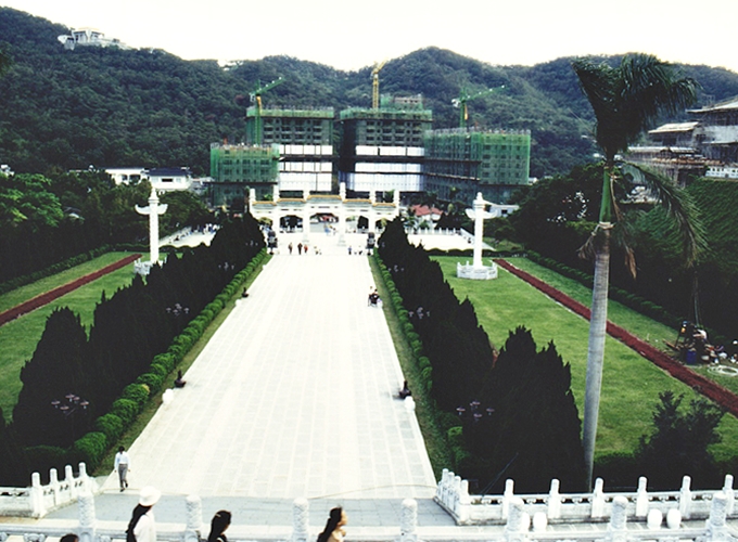台湾 台北市「中正紀念堂」上からの景色