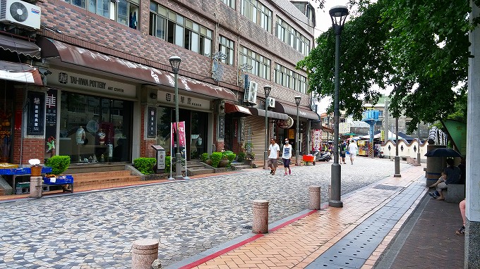 台湾 新北市 鶯歌陶瓷老街の街並み