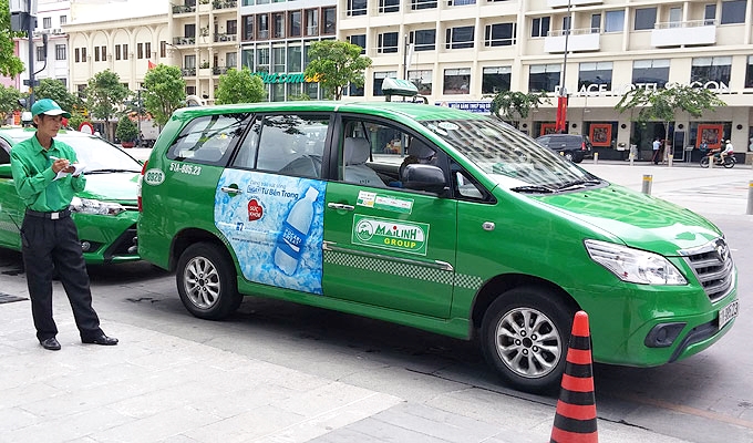 ベトナム ホーチミン市 緑のタクシー「マイリンタクシー(MaiLinh Taxi)」