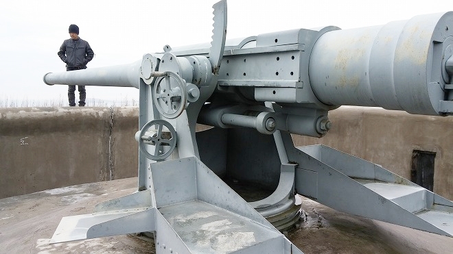 ロシア・ウラジオストク ルースキー島の「ノヴォシリツェフスカヤ砲台」
