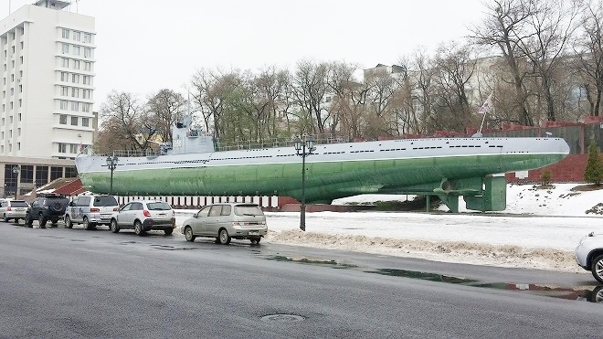 ロシア。ウラジオストク「S-56潜水艦博物館」外観