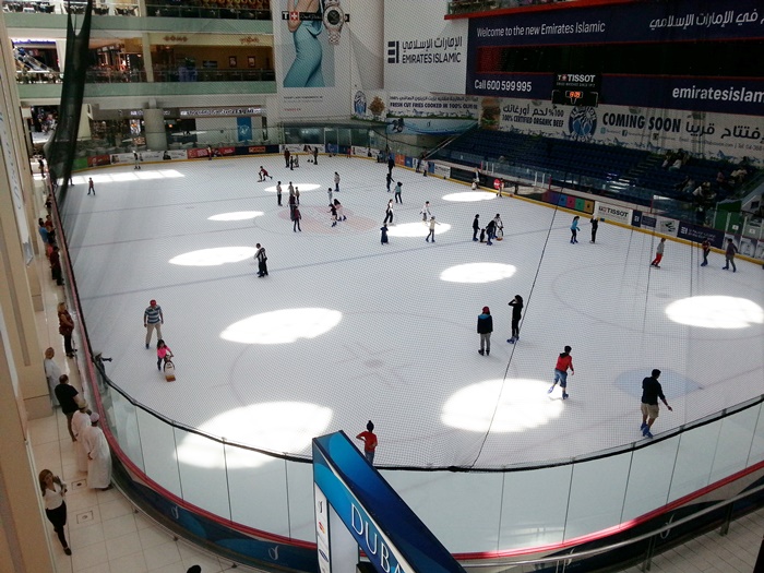 Dubai Ice Rink - The Dubai Mall, United Arab Emirates.