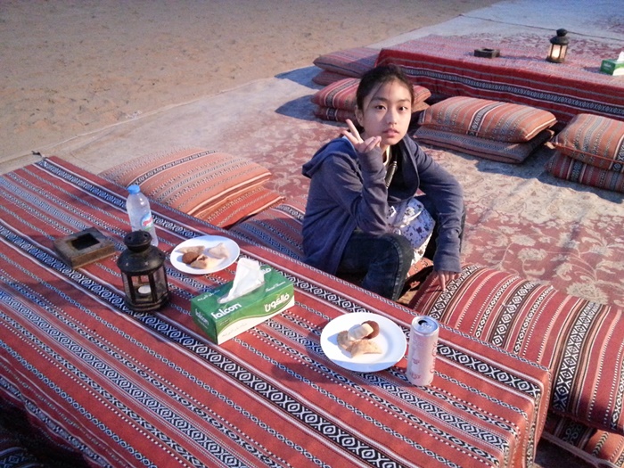 ドバイ砂漠の「Travco キャンプ」
