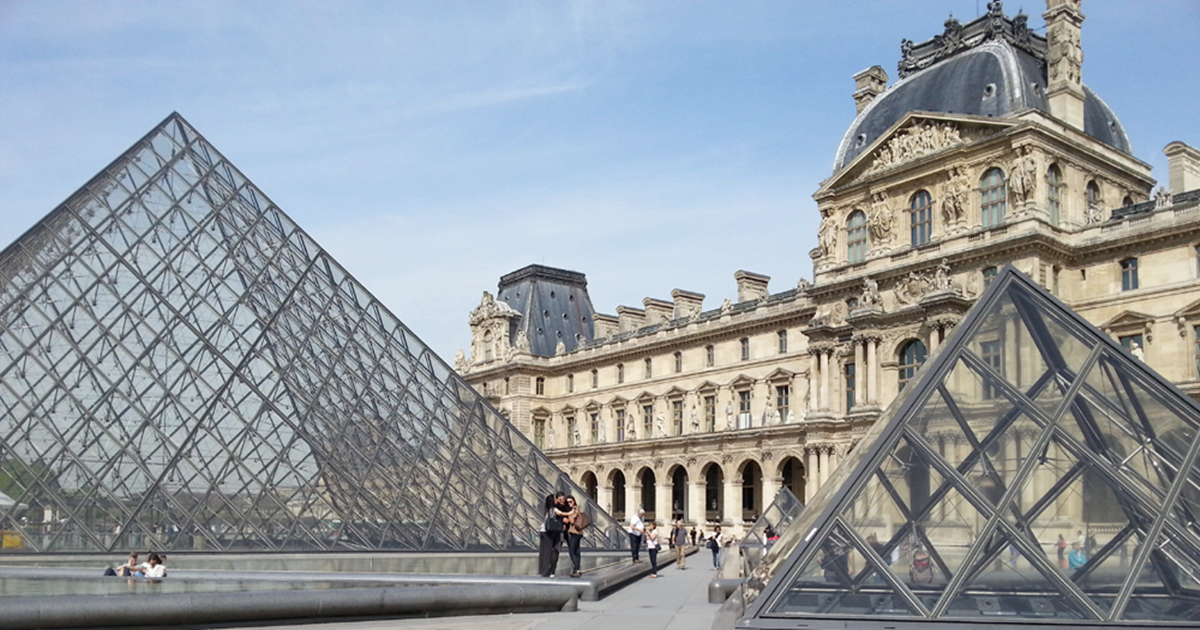 The Louvre Museum in Paris, France.