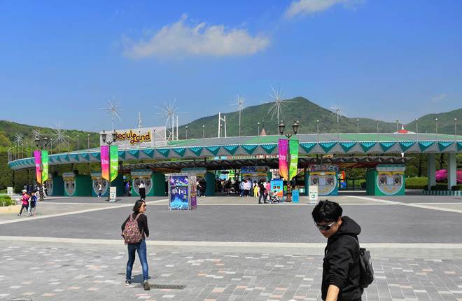 韓国 ソウルランドの入口