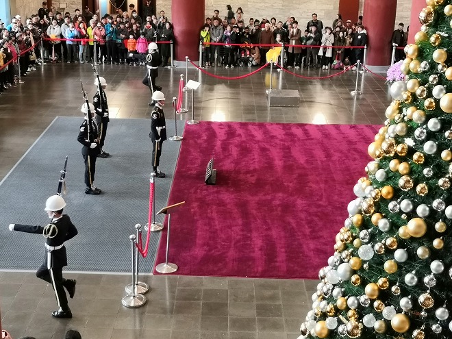 台北市 中山公園 国立国父紀念館 衛兵（儀仗隊）の交代式
