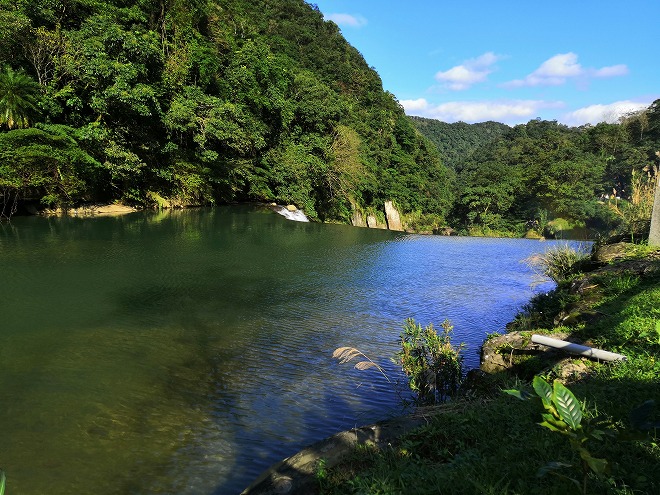 台湾 十分瀑布/十分瀑布風景区の「基隆川」