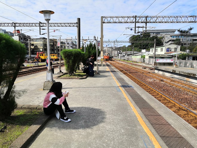 台湾 瑞芳駅のプラットフォーム