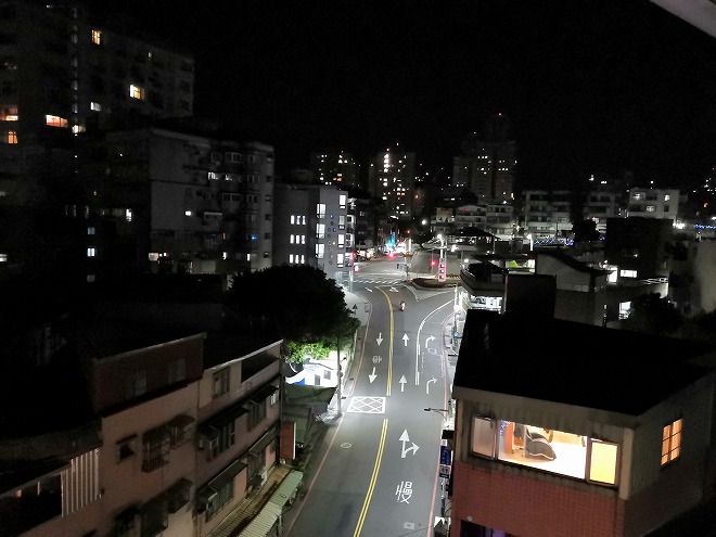 台湾 淡水 台北トラベラーズ屋上からの眺め