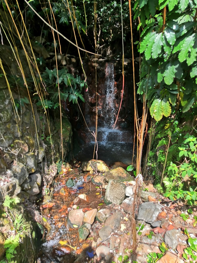 台湾 台北市 温泉の街 新北投 地熱谷の奥にある小さな滝