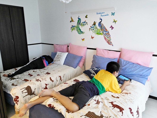 沖縄県糸満市「EX糸満アパートメント802」客室内ベッドルーム