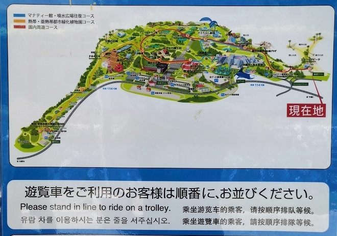 沖縄海洋博公園 園内マップ