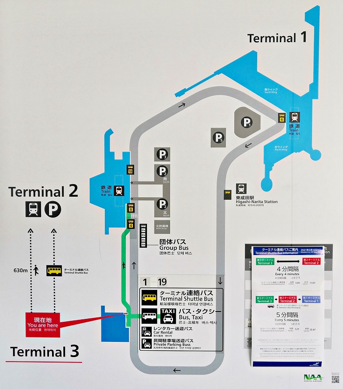 成田国際空港全体地図