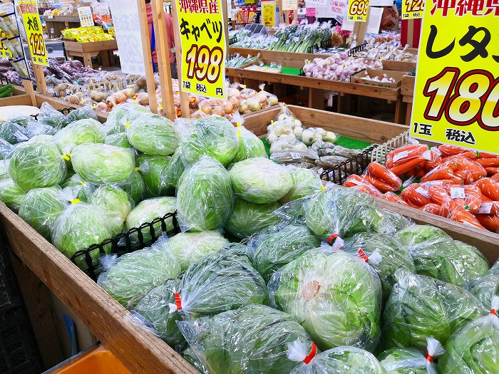 豊見城市豊崎「JAおきなわ食菜館とよさき菜々色畑」野菜コーナー
