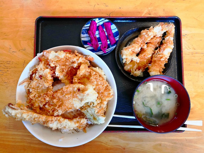 浦添市牧港 海鮮食堂「太陽（てぃーだ）」の海鮮天丼