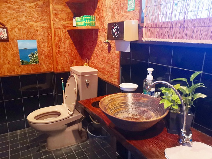 The toilet in Kyoto ramen Specialty Store 
