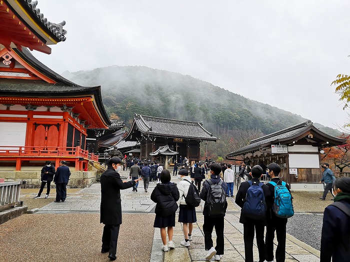Kyoto - Kiyomizu-dera/Mount Otowa - Three-storied pagoda, Kyodo, and Tamurado.