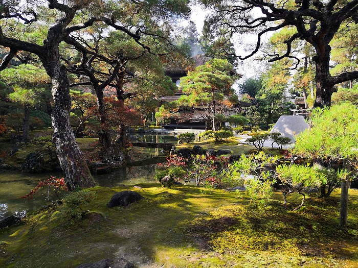 銀閣寺庭園。