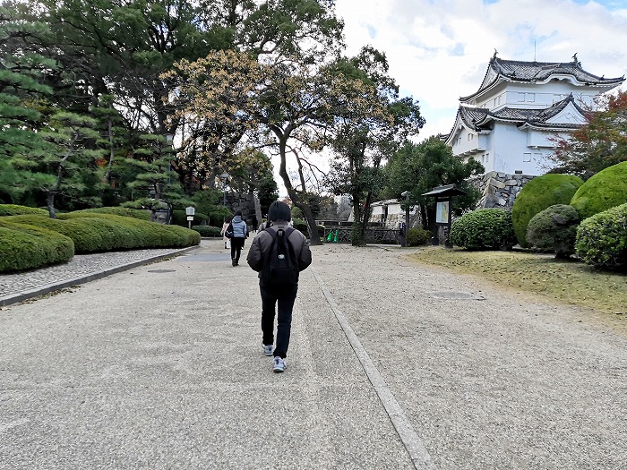Nagoya Castle, Umezono(plum orchard) and Southeast corner turret (Honmaru Tatsumi turret).